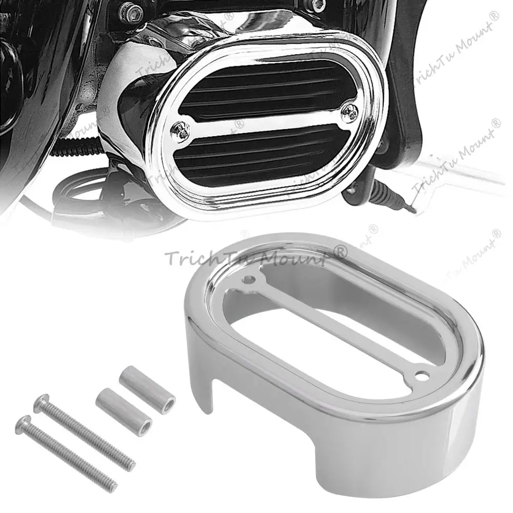 For Harley Beakout Heritage Softail CUSTOM FXSTC 2007- 2010 Motorcycle Accessory Voltage Regulator Cover Chrome ABS