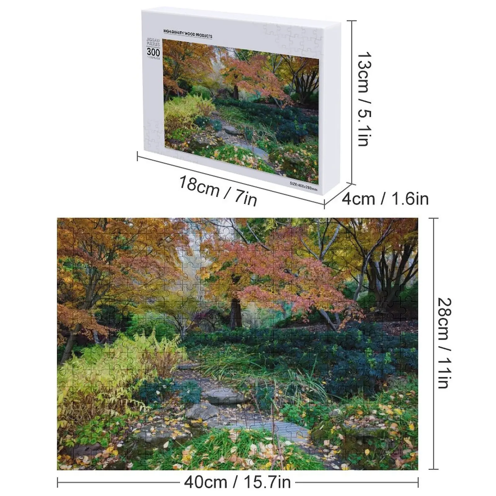 Puzzle da giardino autunnale Foto personalizzata Puzzle regalo con foto personalizzata