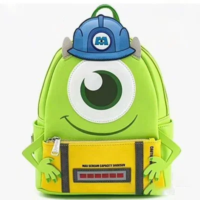 กระเป๋าเป้สะพายหลังนักเรียนชายหญิงทำจากหนัง PU Disney Monster Loungefly มหาวิทยาลัยมอนสเตอร์เมาตาใหญ่