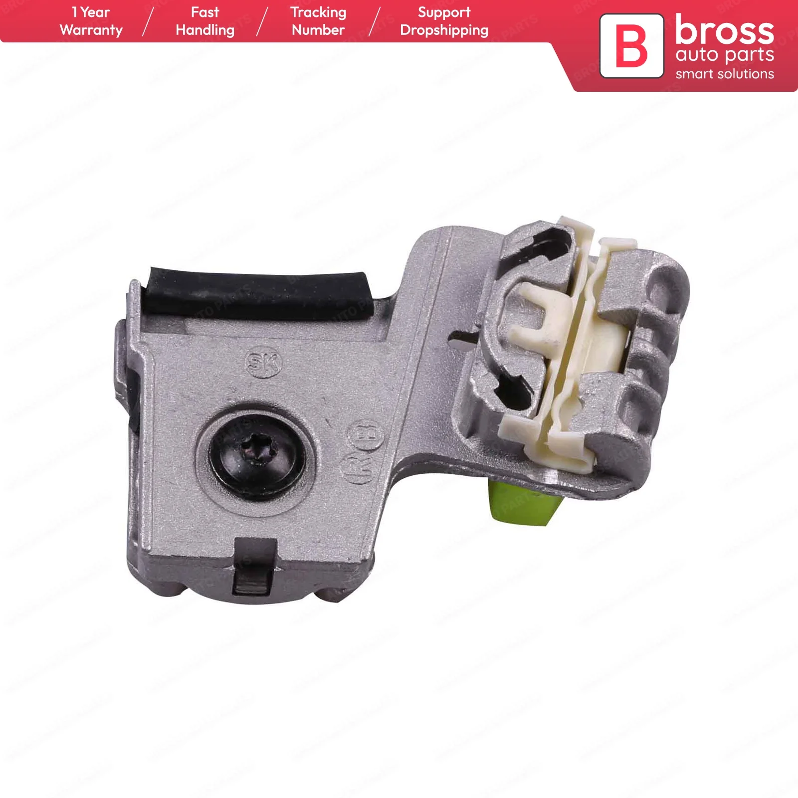 Bross-Clip regulador de ventana eléctrica BWR43, accesorio de Metal, frontal derecho para RB VW Golf MK4 Bora Peugeot 607 Top Store