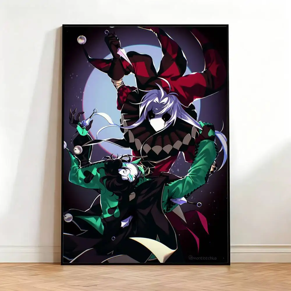 P-Pierrot and H-Harlequin Poster High Quality Dorm Living Room Aesthetic Wall Decoration Painting Stickers Gift