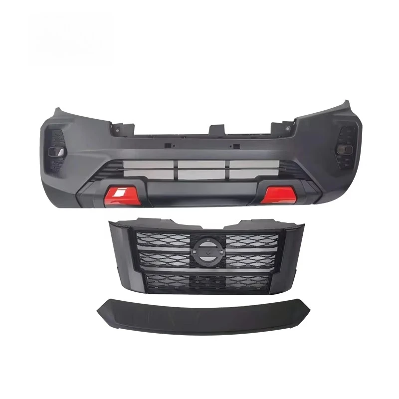 Exterior Conversion Kit Upgrade to 2021 Model Full Body Styling with Front Bumper Grille Lights for 2016 Navara