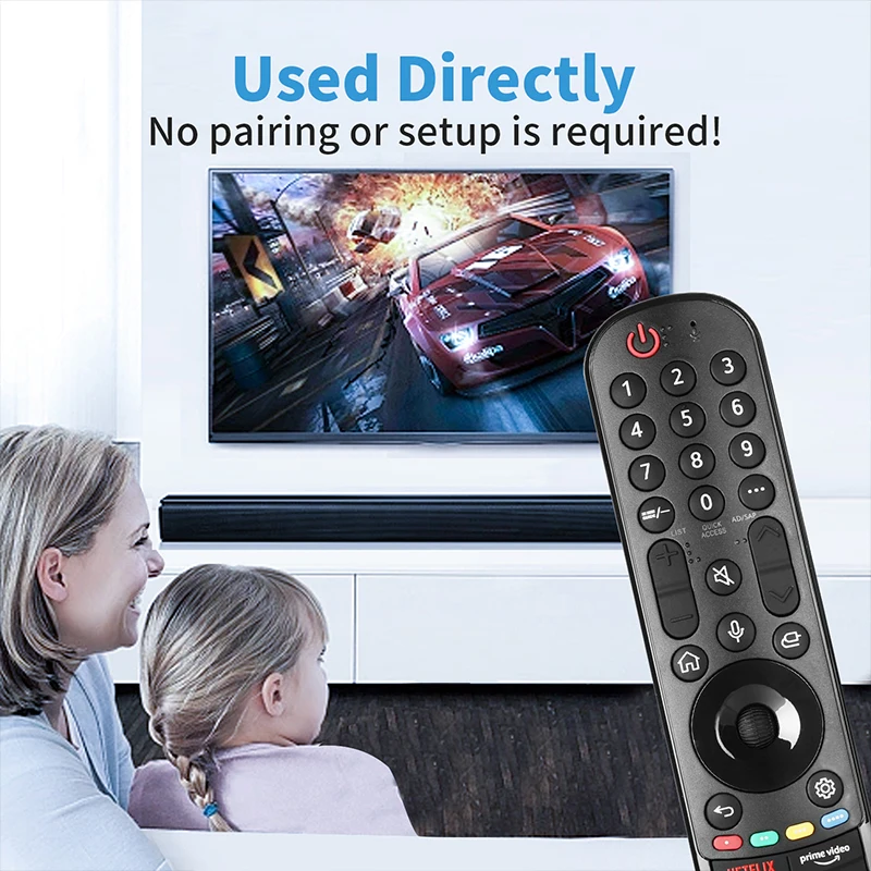 AKB76039905 MR22GA IR التحكم عن بعد للتلفزيون 2021-2022 نماذج UQ75 UQ80 UQ90 QNED99 QNED90 سلسلة مع NETFLIX PrimeVideo #5