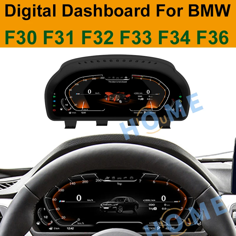 

12.5" Car LCD Digital Dashboard Panel Instrument Cluster Cock Speedometer for BMW3 / 4 Series F30 F31 F32 F34 F35 2013-2019