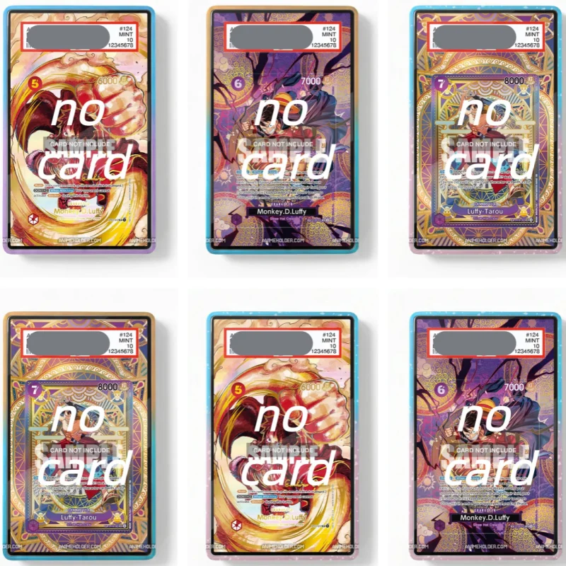 Card Display Case Acrylic Magnetic Graded Card Holder Stand Monkey Tarou Purple gradient color Border Protector No Card Included