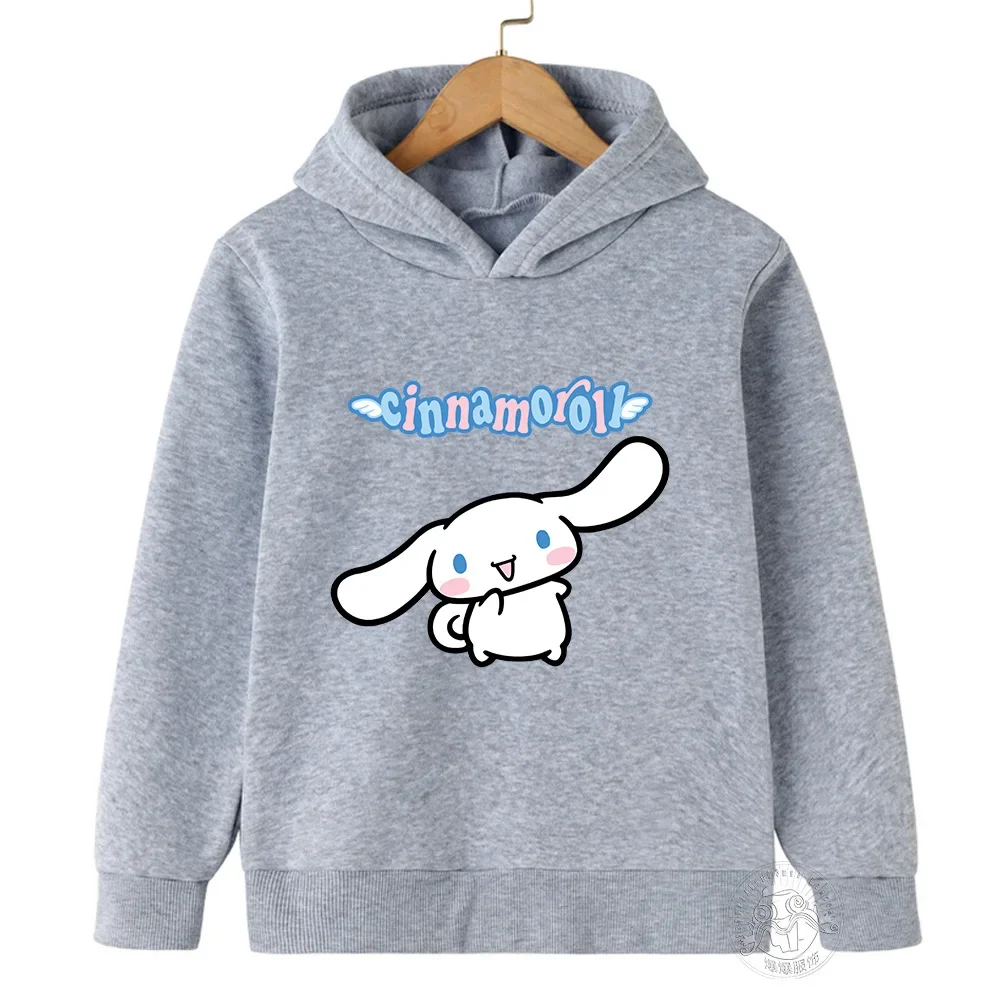 New Children's Hoodie Cartoon Printed Graffiti Sanrio Laurel Dog Spring and Autumn Boys and Girls Leisure Graffiti Daily Leisure