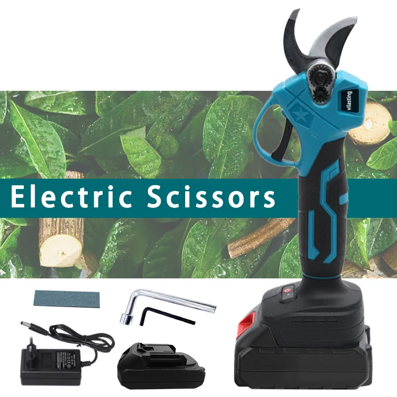 Battery Pruner Cordless Electric Garden Scissors Fruit Tree For Makita 18V Battery Brushless Electric Pruning Shears Garden Tool