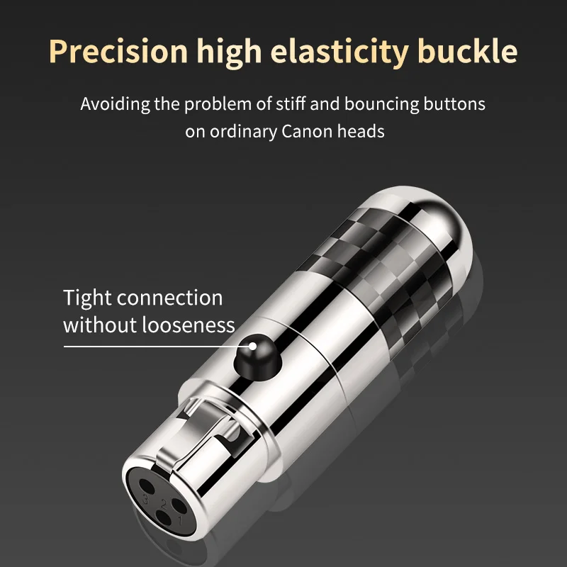 Mini XLR Female Connectors 3pin 4pin Rhodium Plated Audio Plug HIFI Mic Jack XLR Balance Cable Headphone Adapter Speaker