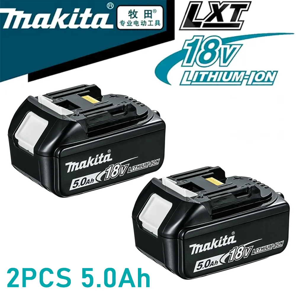 

2pcs 100% original makita battery, 18v Tools Lithium Battery 5Ah for makita DTW700 DDF487 DTD173 DGA404 HR140D DJV182