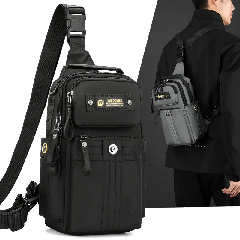 

Нагрудная сумка для поездок на открытом воздухе, повседневный многофункциональный рюкзак, легкая водонепроницаемая сумка через плечо на одно плечо