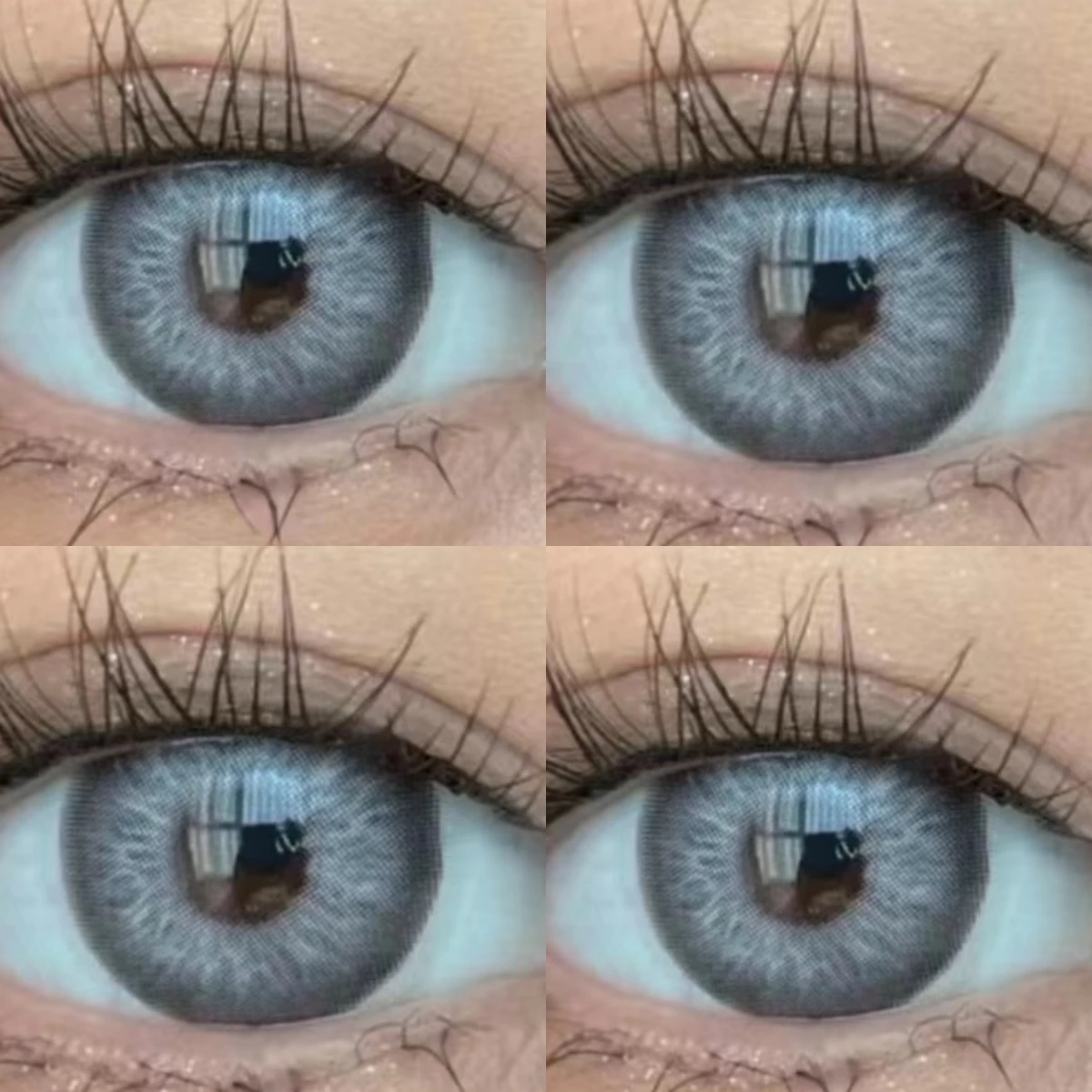 AMARA 1pair Colored Contact Lenses Natural Eye Lens Blue Eye Lenses Brown Lenses Gray Pupils Yearly Cosmetic Green Contacts