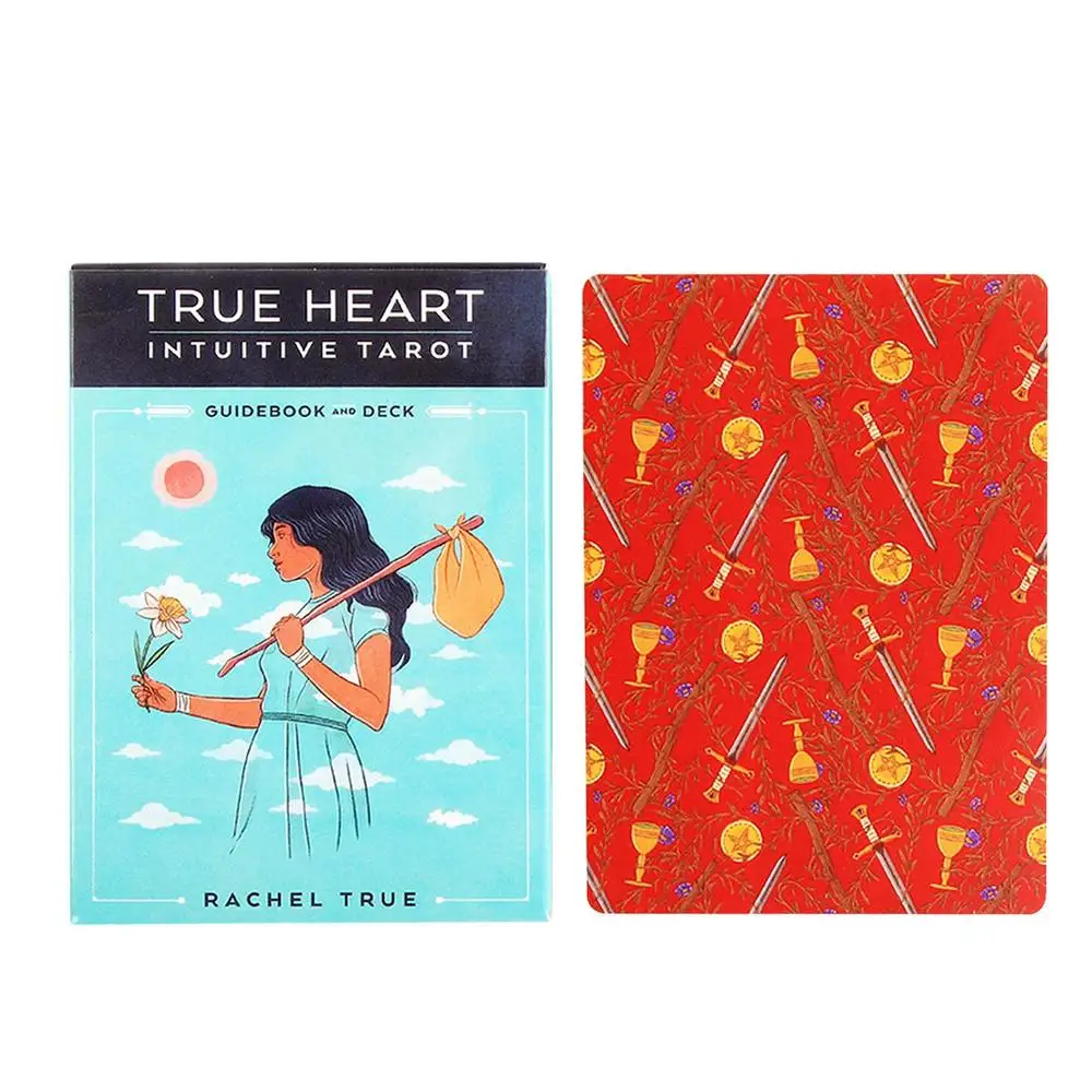 True Heart Intuitive Tarotkarten 2025, neues Tarot für Anfänger mit Reiseführer, Kartenspiel, Brettspiel, Ex