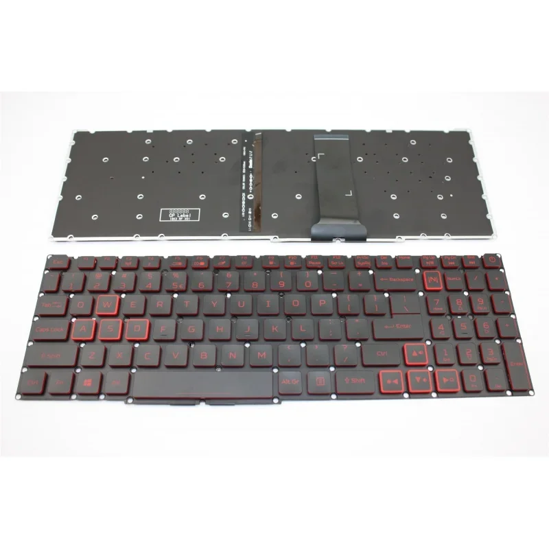 New keyboard backlit red word For Acer Nitro 5 7 AN515-54 43 44 AN515-55 AN517-51 52 AN715 511