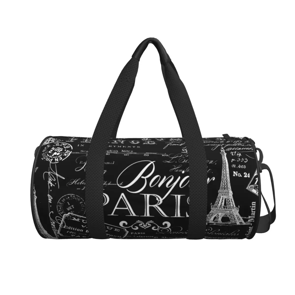 

Винтажная большая спортивная сумка Paris French Lifestyle с Эйфелевой башней, многофункциональная дорожная сумка Duffle, сумки для фитнеса