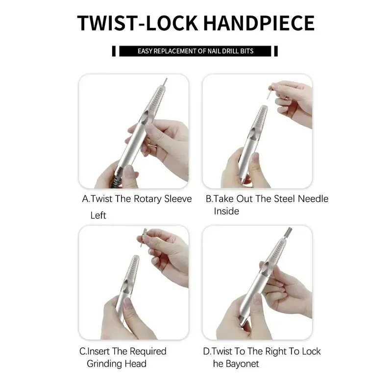 

2025 New 85W Electric Drill High-Speed 35000 Rpm Professional Nail File without Brush Thread for Manicure And Pedicure