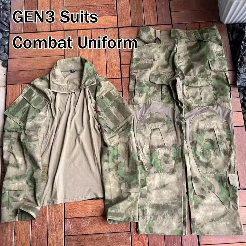 مجموعات الزي التكتيكي Multicam Gen3 بدلات قتالية عسكرية قميص السراويل الصيد ملابس العمل ملابس الجيش بدلة تدريب Airsoft