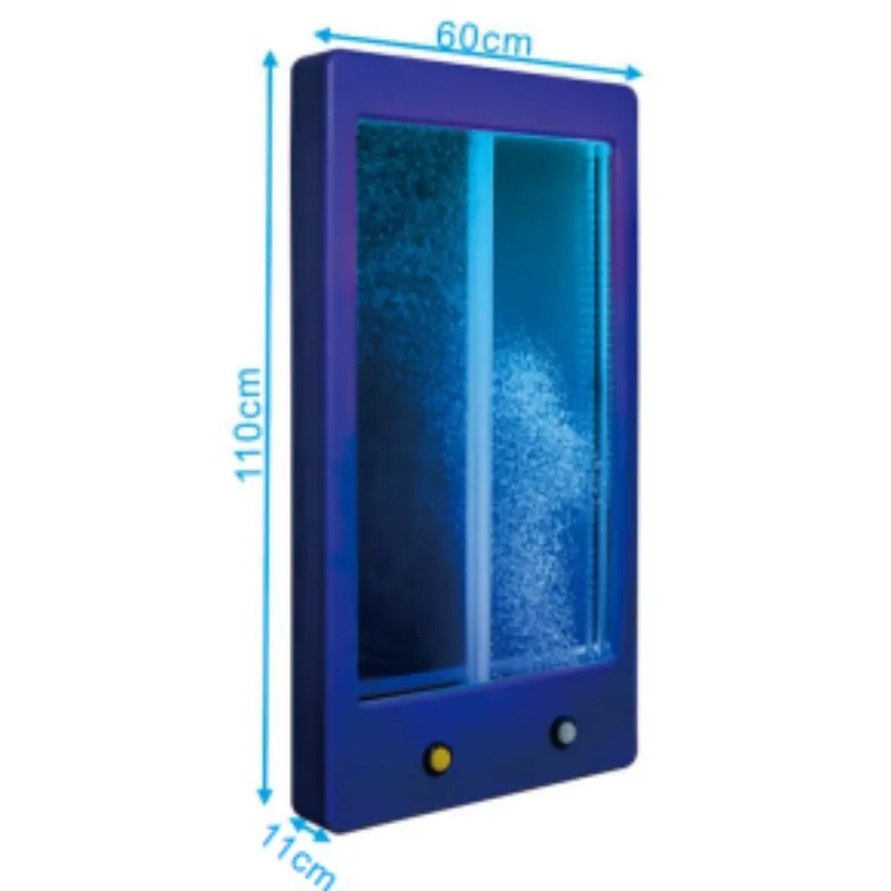 Autistic children sensory toys indoor color exploration bubble wall fountain bubble tube light board