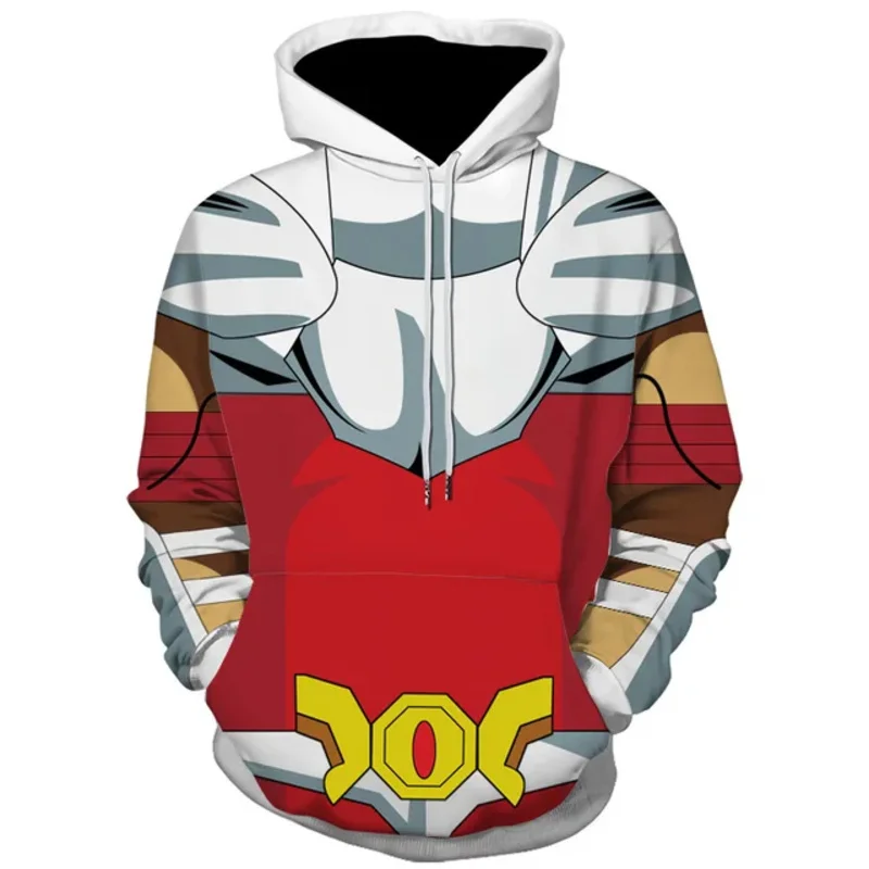 Sweat à capuche Cosplay Balls ki pour hommes et femmes, pull de sport décontracté Anime Saint Seiya, impression 3D, nouveau, ms1494