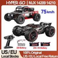 MJX 14209 14210 V3.0 1/14 RC Car 75km/h Brushless Hyper Go 2.4G Remote Control 4WD Off-road Racing RC Truck Electric Hobby Toy
