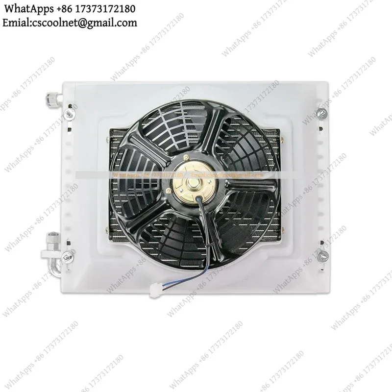 Universal Radiator Cooling Fan Assembly Aluminum Condenser 14 x 18 for Car Truck Pickup AC Conditioning