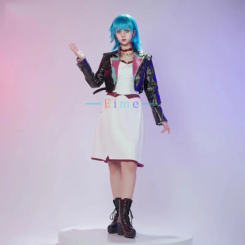 Jinx Kleid Arcane Cosplay Kostüm Spiel LOL Jinx Cosplay Anzug Frauen Nette Party Kleidung Halloween