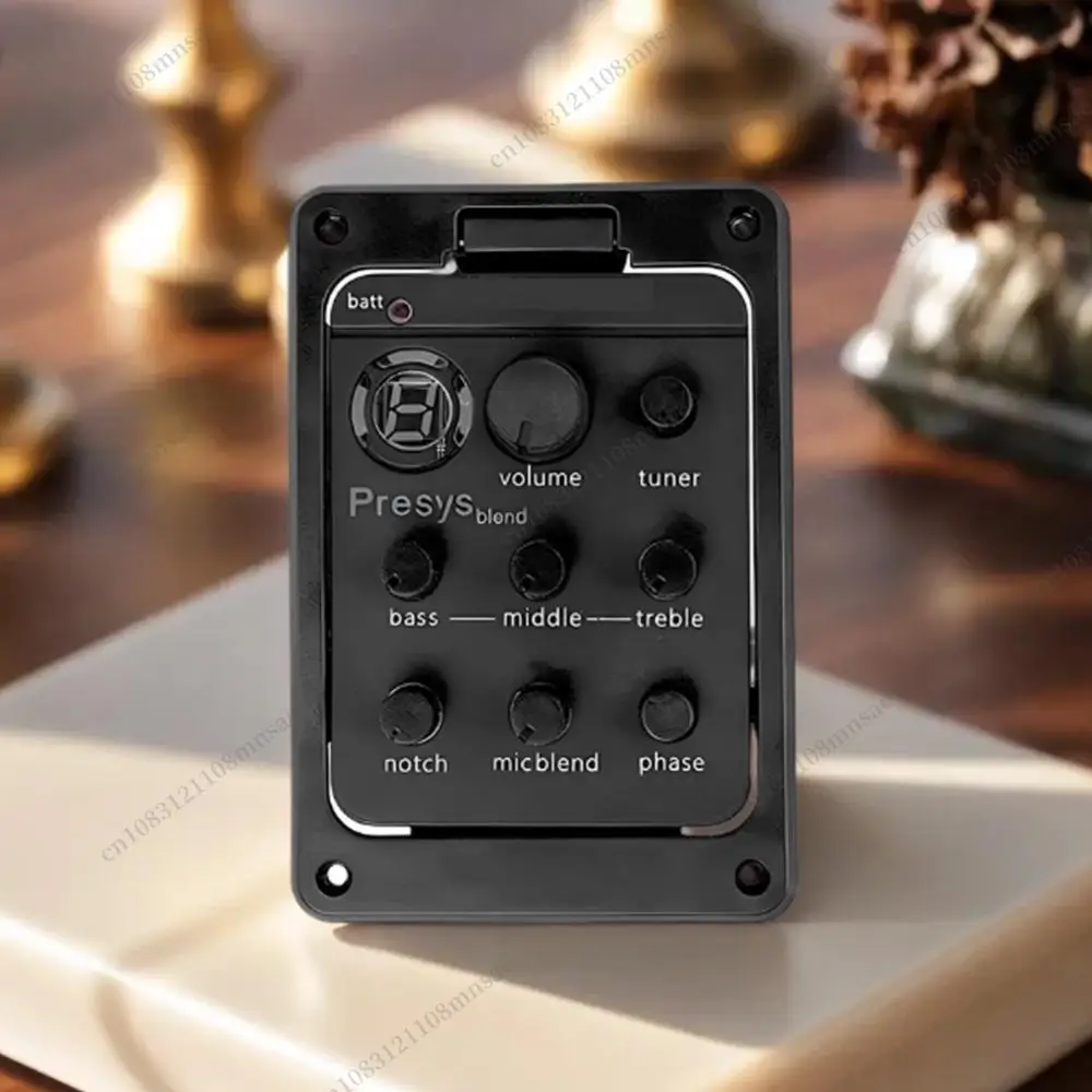

Plastic 301 Guitar Preamp with Tuner Presys EQ Equalizer Guitar Soundhole EQ Parts Accessories