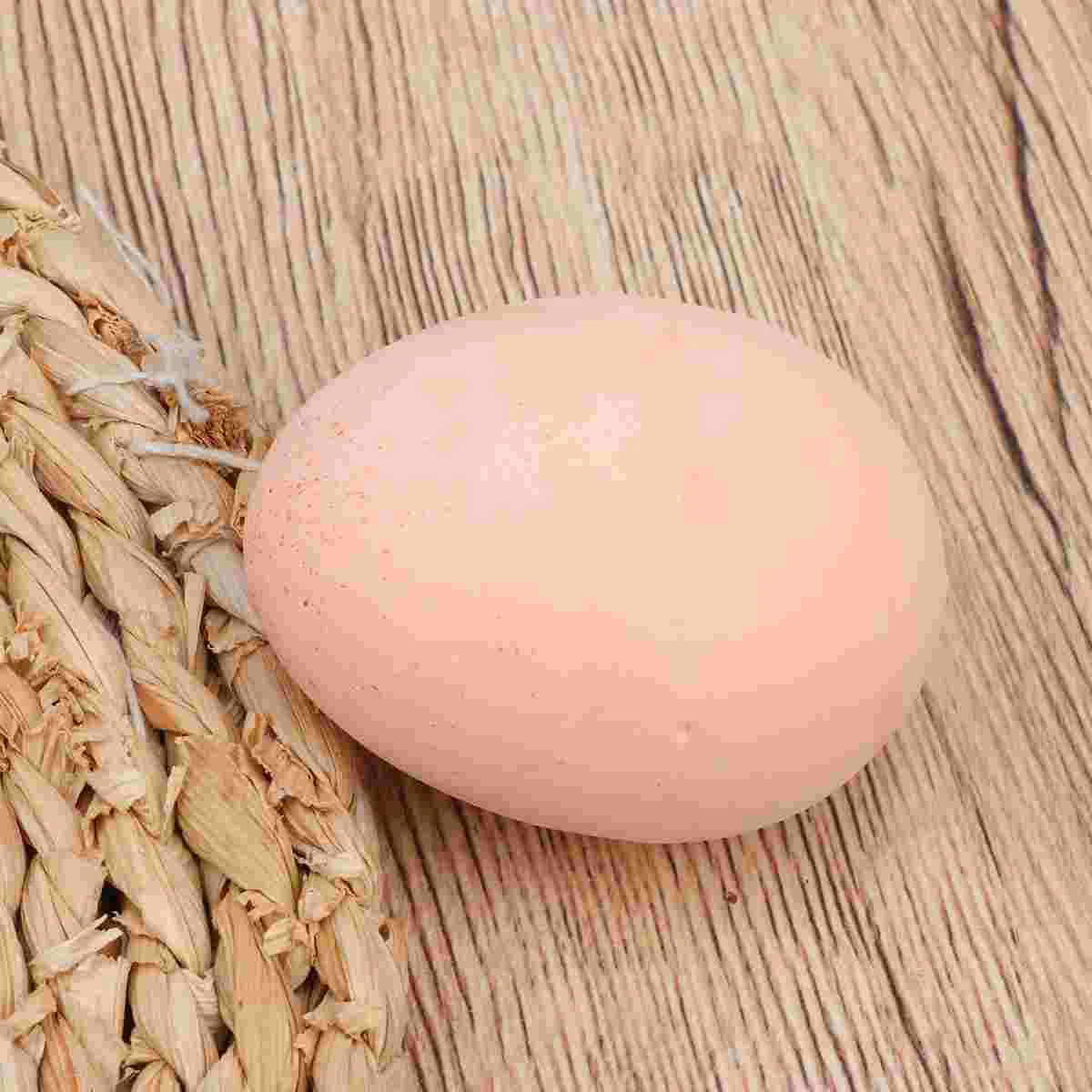 

10pcs Artificial Eggs Fake Chicken Eggs Lifelike Kids DIY Educational Painting Graffiti (5pcs White and 5pcs Red)