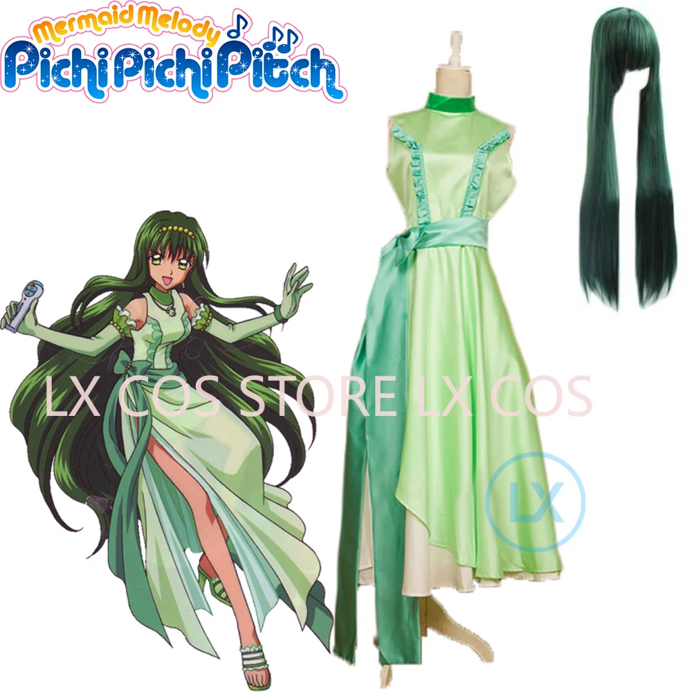 

Anime Mermaid Melody Pichi Pichi Pitch Toin Rina Cosplay Costume Princess Dress Brand New For Replica Carnival Party Halloween