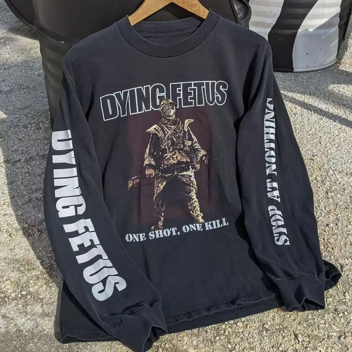 

American Gothic Punk Retro Print Fashionable Cotton Long Sleeve Men 2025 Street Hip-hop Harajuku Y2K Casual Loose Top Women