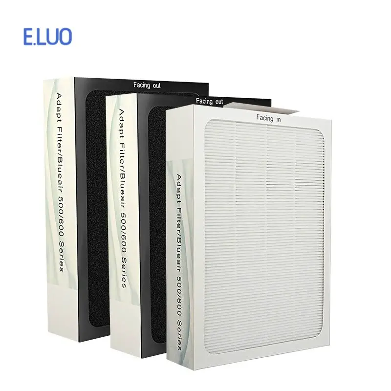 3PCS Air purifier Filter HEPA Activated Carbon Composite Filter Suitable For Blueair 503/501/580i/501B/550E/680i/603/650E