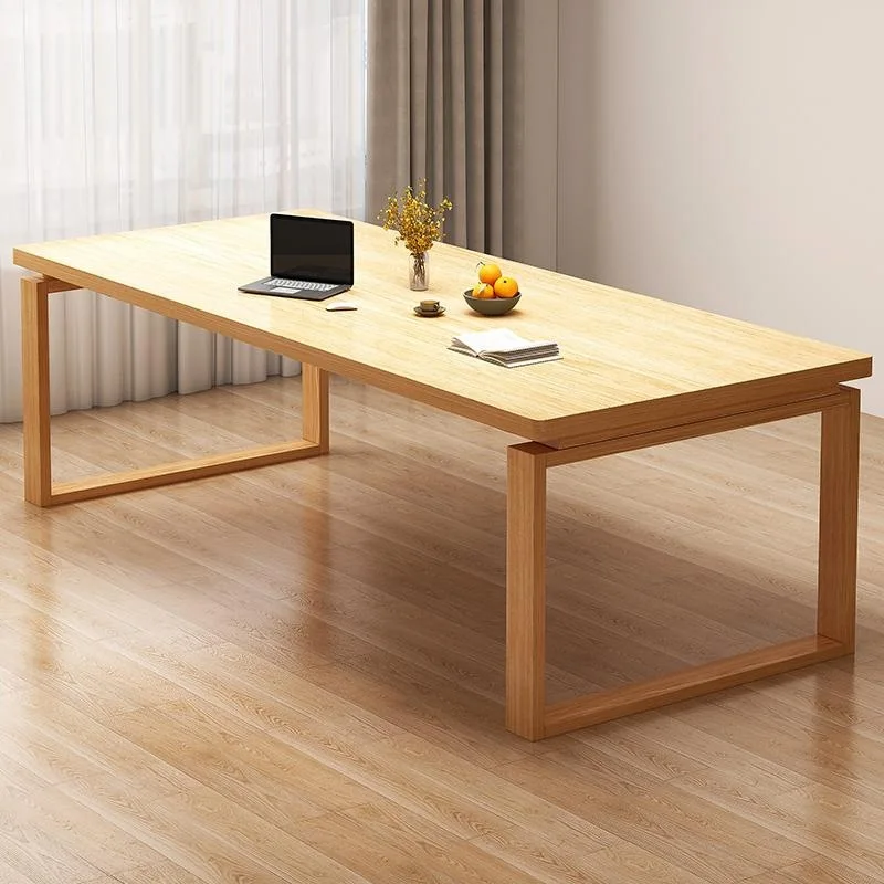 Dining table household dining table solid wood leg small apartment rectangular rental room dining table and chair combination