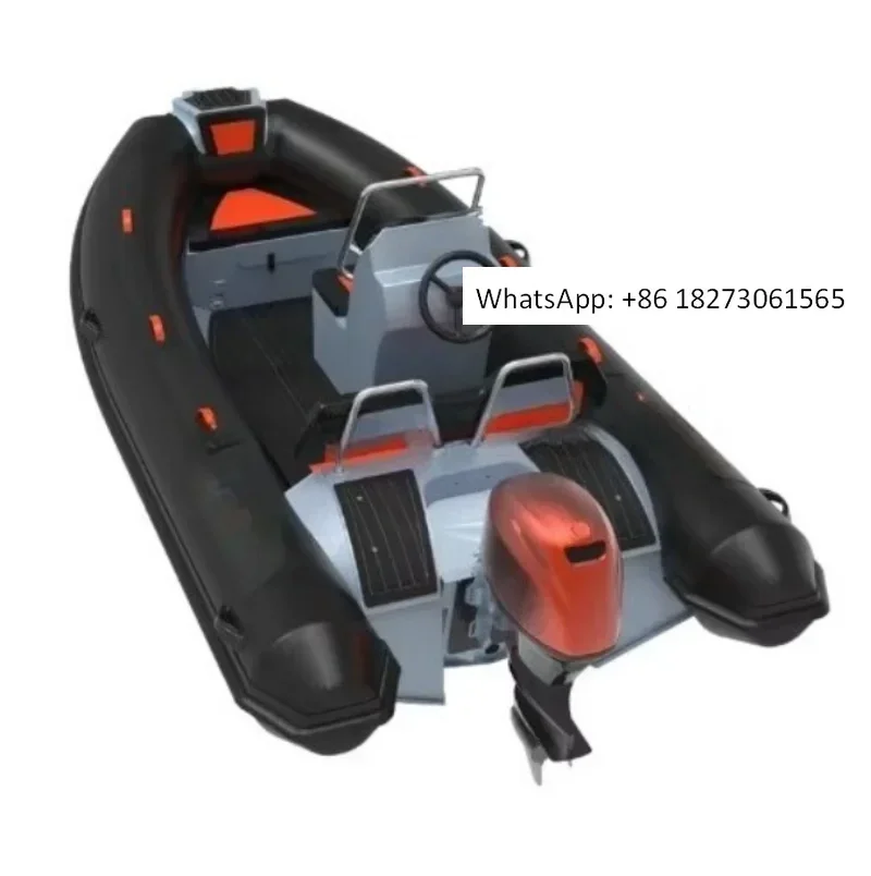 Small yacht rigid rowing inflatable sport rigid motor aluminum shell ribbed aluminum fishing boat price for sale
