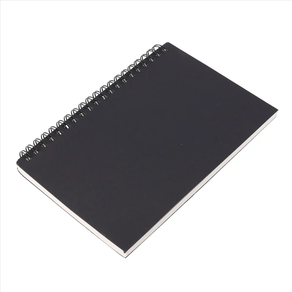 LUCK Retro Coil Sketch Sketchbooks Blank Notebook Notebook School Stationery（Black and White）