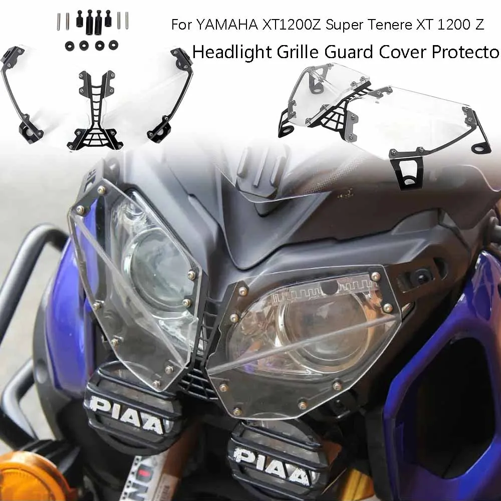 Motorcycle Headlight Clear Headlight Cover Protector For YAMAHA Super Tenere XT 1200 Z XT1200 XT1200Z 2010-2018