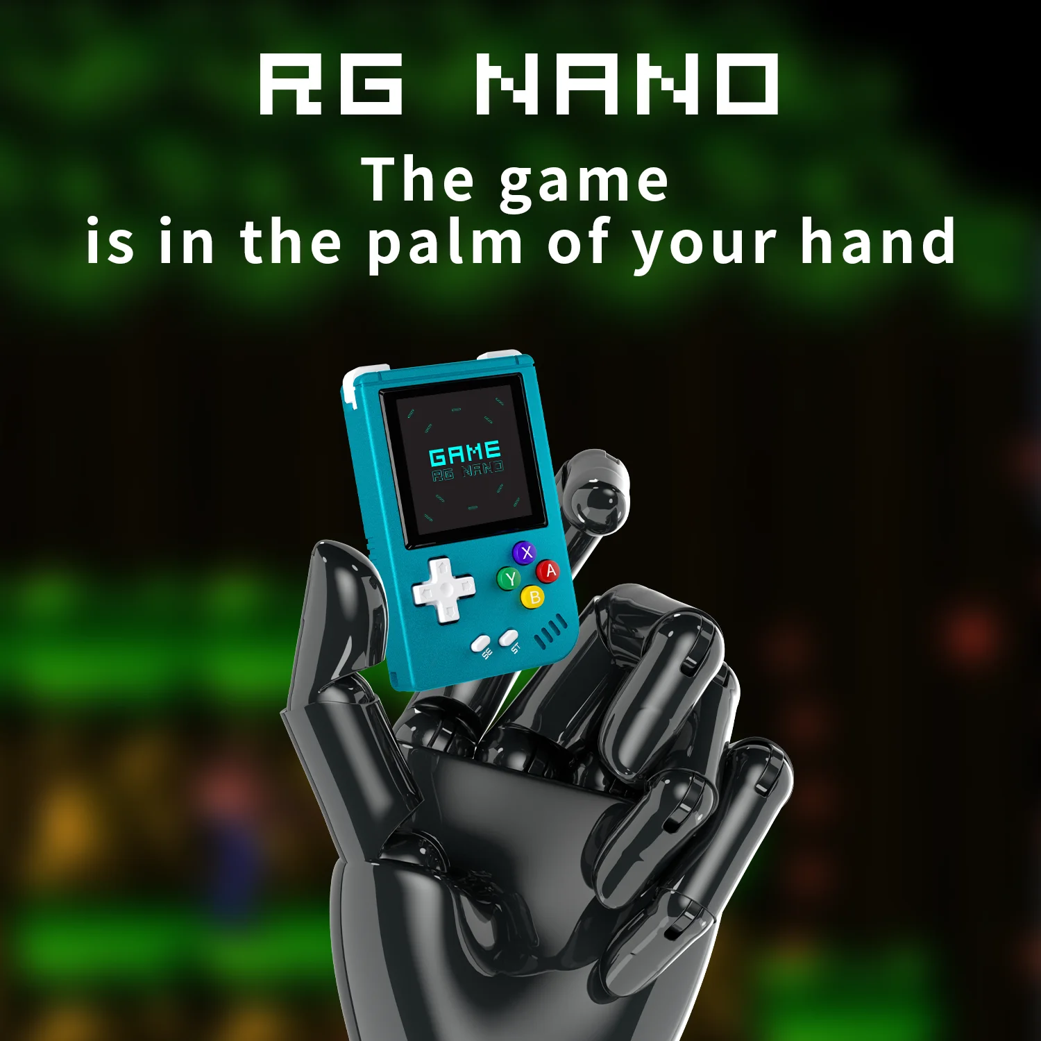 ANBERNIC RG Nano Retro Handheld Game Console Portable Game Console Mini Aluminum Alloy with 1.54 Inch IPS Screen 64G TF