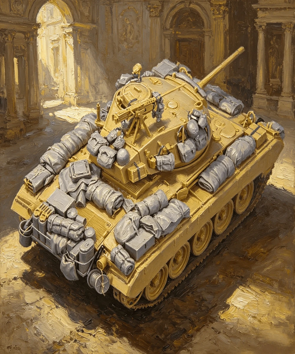 

Casting Resin Model Assembly Kit, 1/35M24 Parts Pile Up, Unpainted (excluding Vehicle)