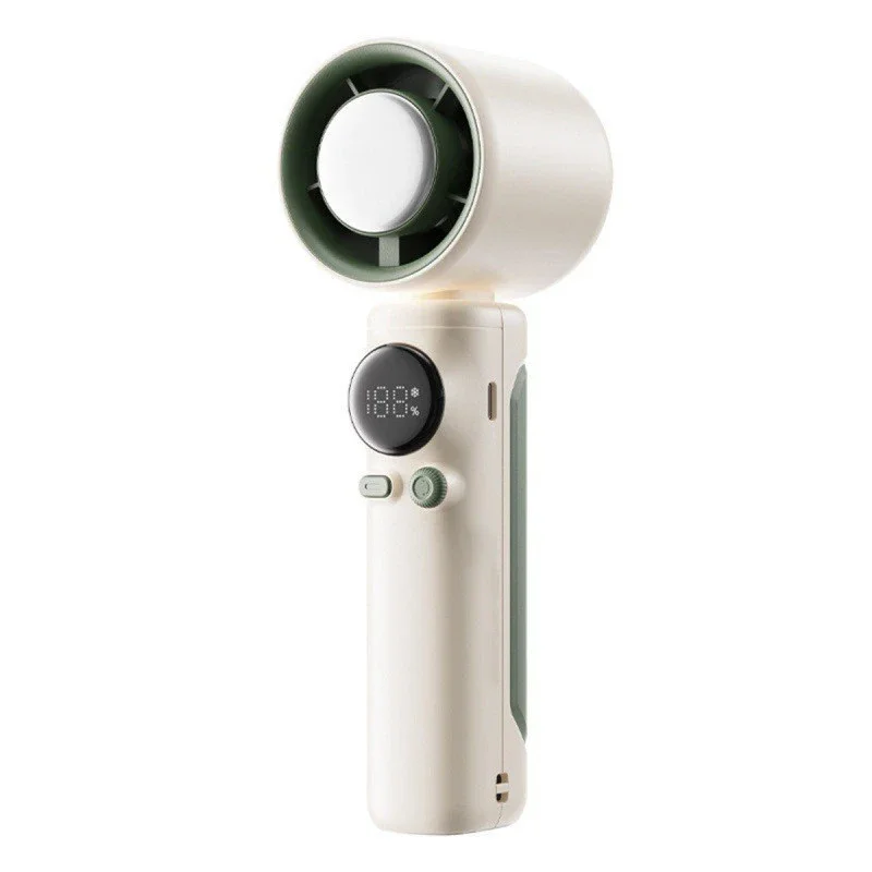 Kipas Listrik Kecepatan Tinggi Genggam 100 Tenaga Angin Kecepatan Dapat Disesuaikan Tanpa Batas Kipas Turbo Nyaman 4000MAH dengan Fungsi Pendinginan