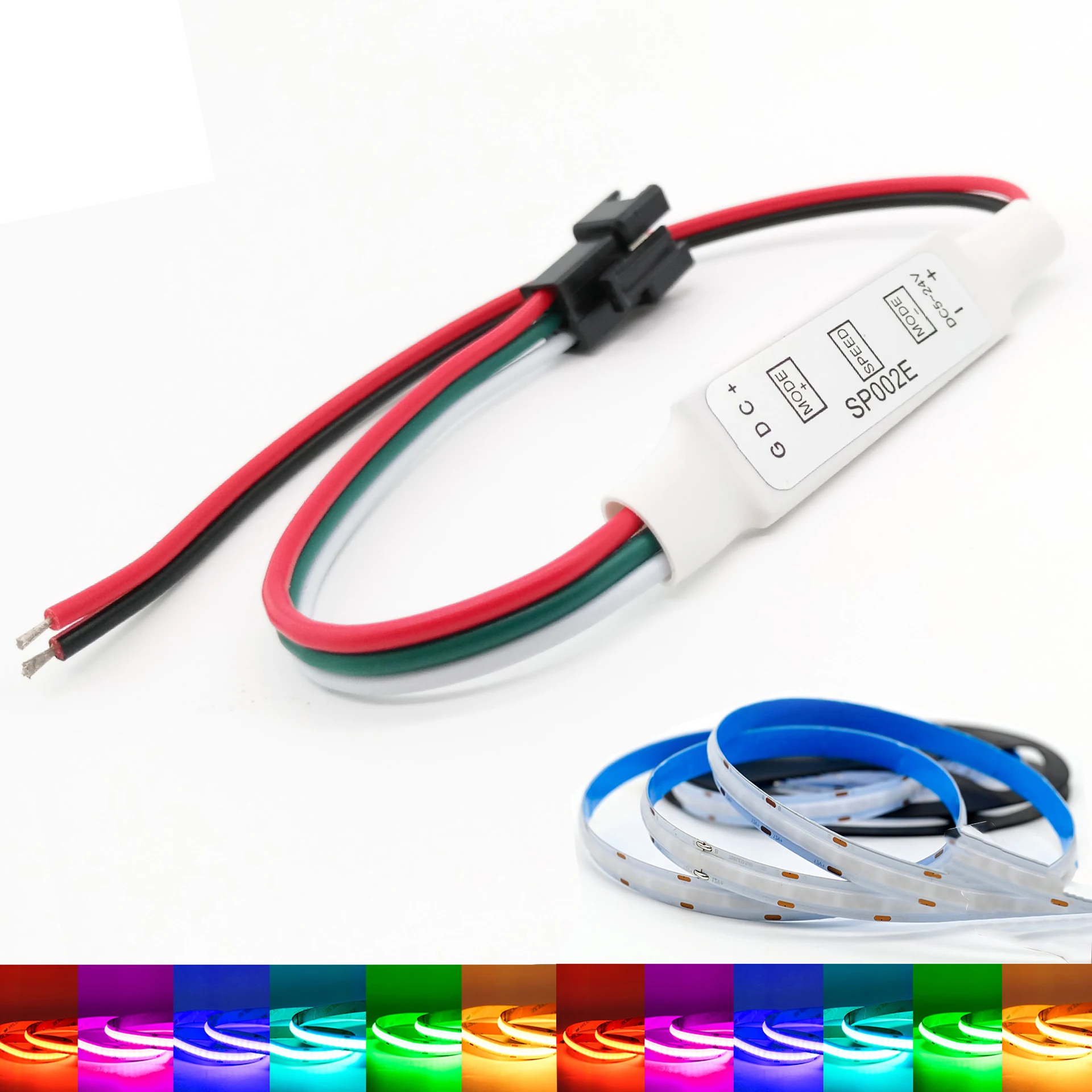 1PCS 3 Key Mini RGB Controller Micro Remote SP002E for 12V 24V WS2811 WS2812B WS2812 SK6812 UCS1903 Pixels LED Strip Light