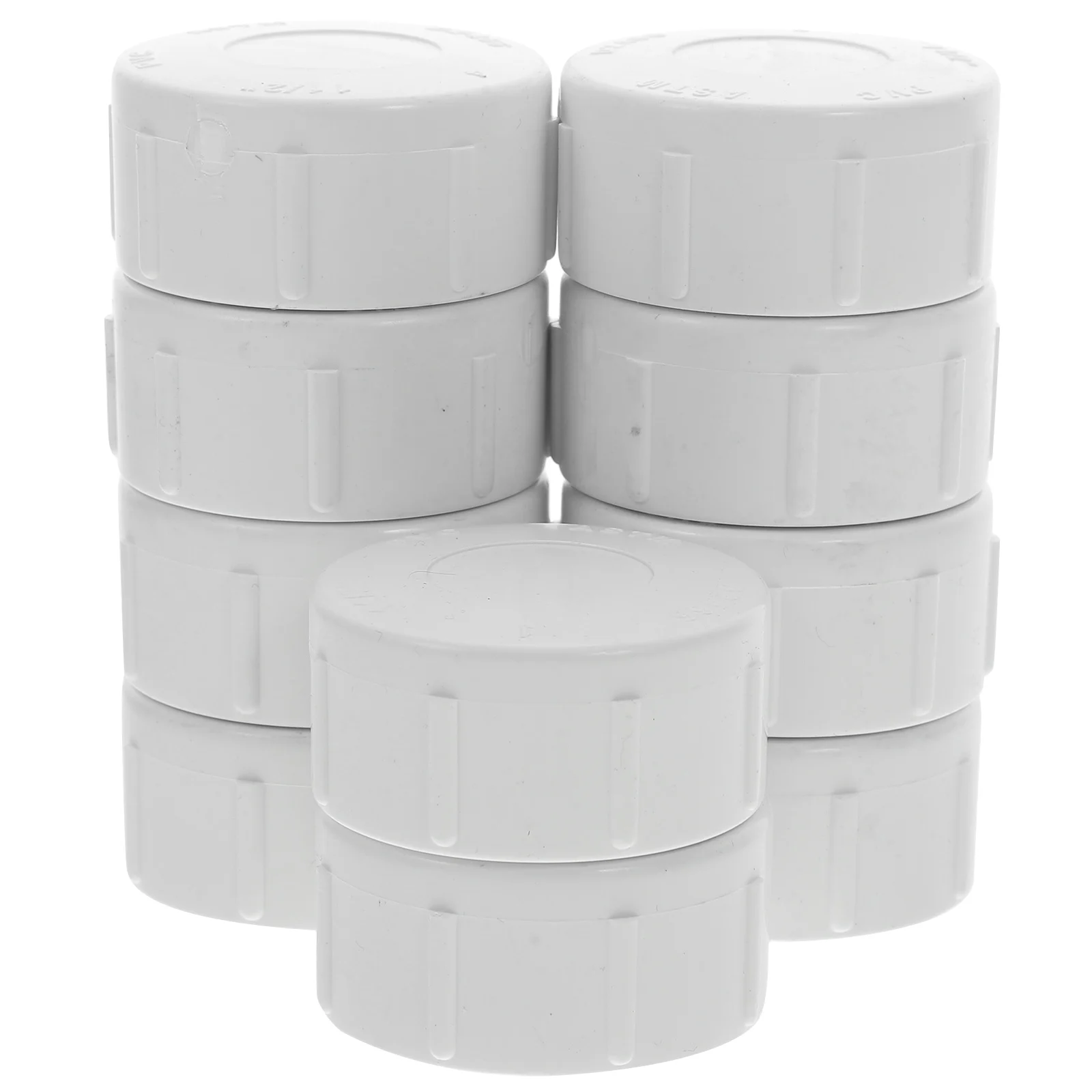 

10pcs PVC Pipe Cap SCH40 Female Threaded End Plugs for Sprinkler Systems Pool Fittings Garden Hose Accessories Water Plugs