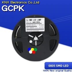 1 Rolle 3000 Stück 0805 SMD LED-Dioden hellgelb rot grün blau weiß Heißer Verkauf