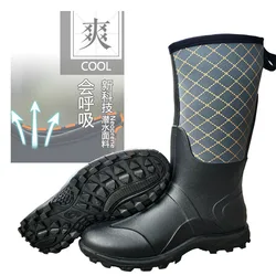 High End Outdoor Rain Shoes Rain Boots Water Shoes Industrial and Mining Boots Rain Shoes for Male and Female Couples