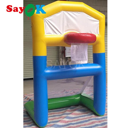 

SAYOK PVC Inflatable Multi-play Goal Inflatable Mini Goal for Basketball Soccer Football Games for Sale Games Outdoor Sports