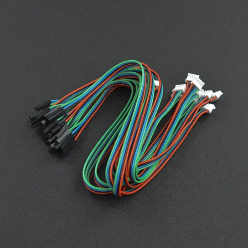 

PH2.0-4P (no inverted buckle) - single core DuPont line 4P line sequence red, black, blue and green line length 30cm (10 pieces)