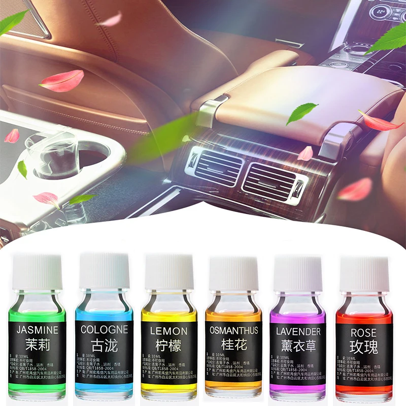 10ml Car Perfume Refill Liquid Essential Oil Car Air Freshener Refill Natural Plant Aroma Diffuser Auto Fragrance