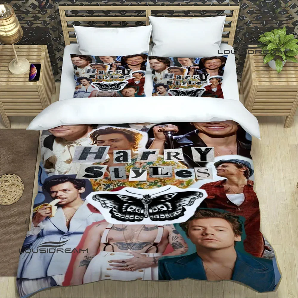 Singer H-Harry-S-Styles Bedding Sets exquisite bed supplies set duvet cover bed comforter set  bedding set luxury birthday gift