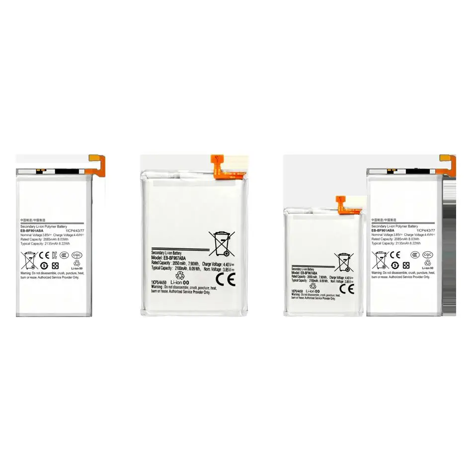 

EB-BF901ABA EB-BF907ABA EB-BF907ABA+EB-BF901ABA For Samsung Galaxy Z Fold 1 F9000 F907n W2020 2020 5G 2100-2135Mah Battery