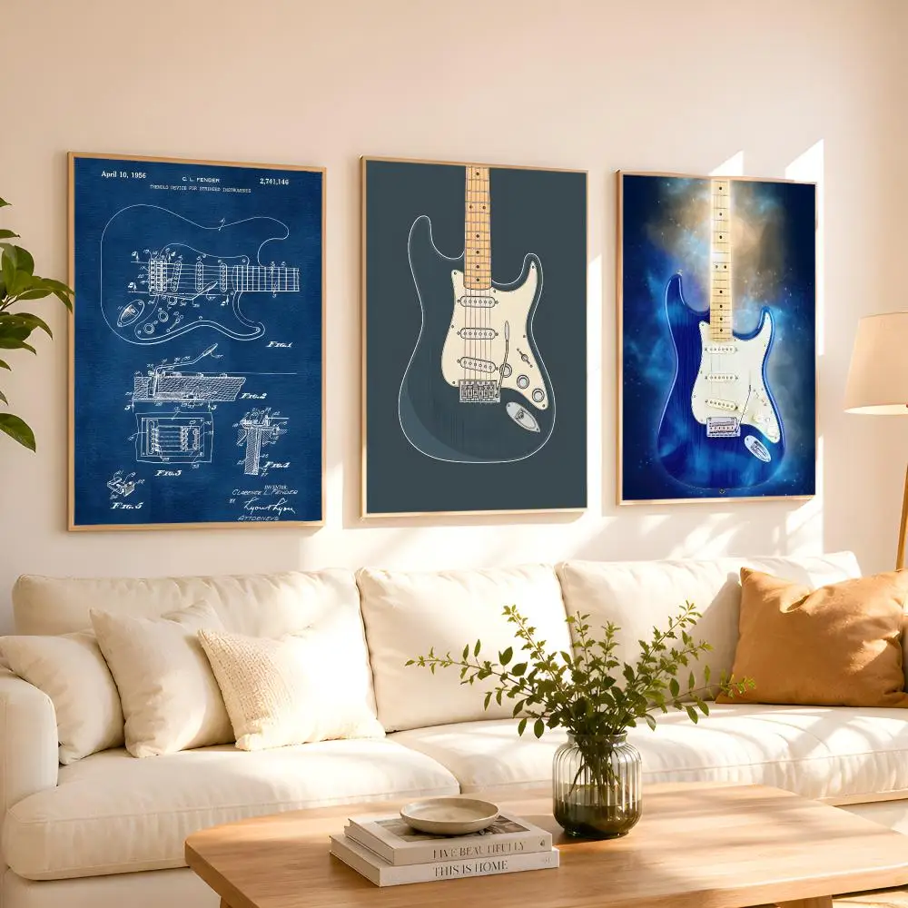 F-Fender Tremolo Poster 1PC HD Matte Peel And Stick Wall Decor For Bedroom Living Room Dorm Office