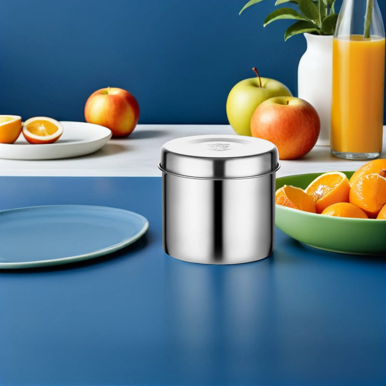 550Ml Stainless Steel Food Storage Container Airtight Sample Box for School Canteen Lab University Kitchen Essentials Reusable