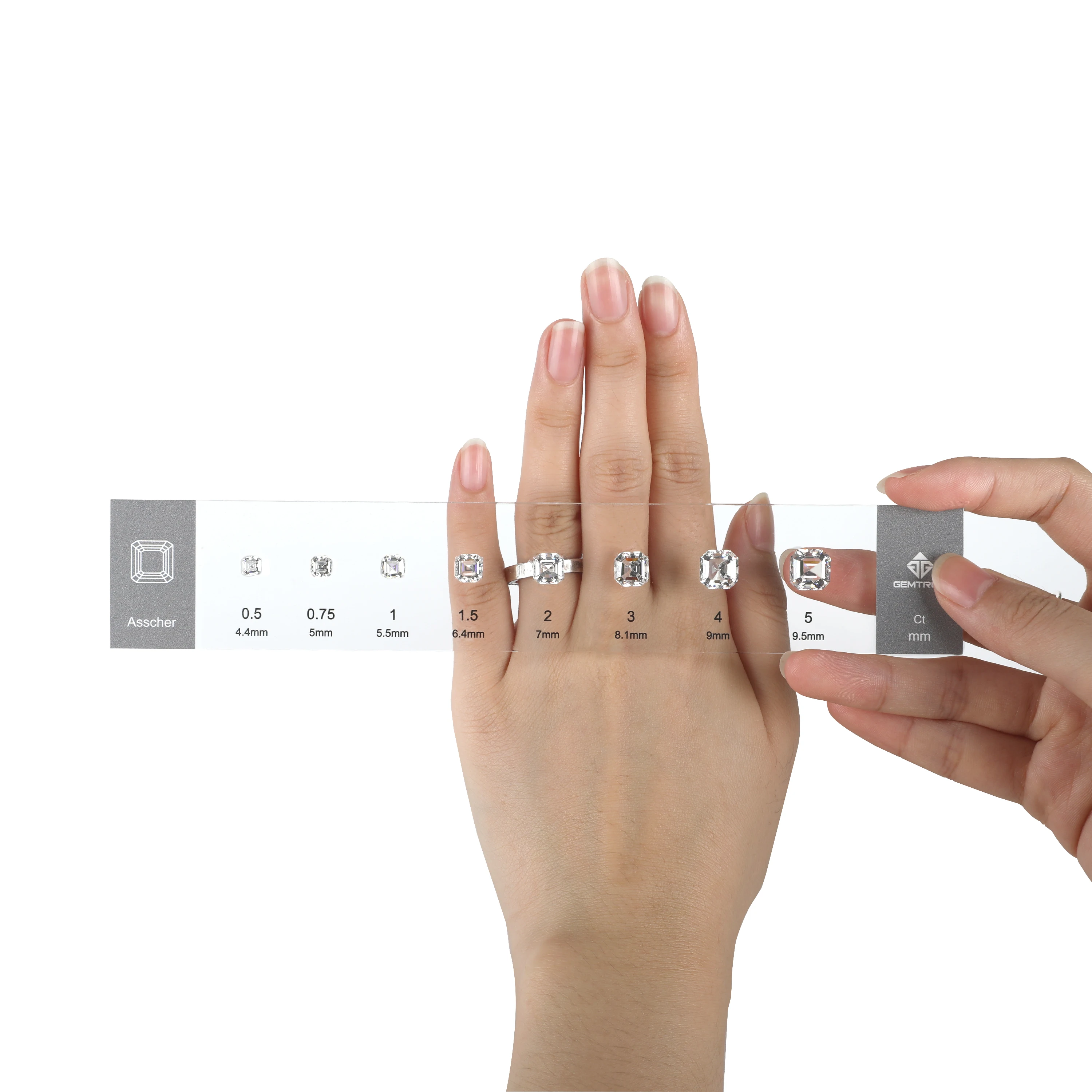 

Diamond Ring Comparison Set Jewelry Ring Shapes and Size Reference Chart Jewelry Stores Tool