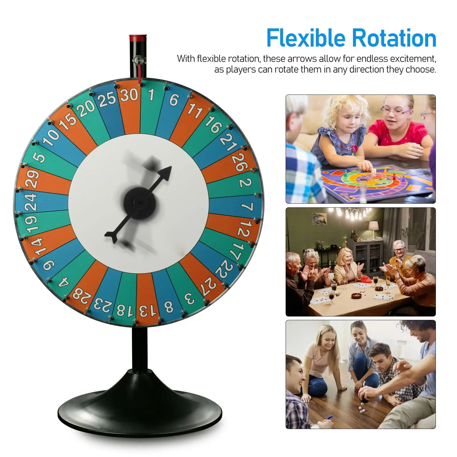 25pcs Arrow Game Spinners Game Board Spinners Party Supplies Accessories Random Spin Turntable Game Pointer Board Games